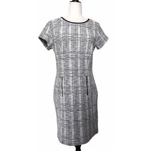 Sharangano black & white plaid dress Size 4